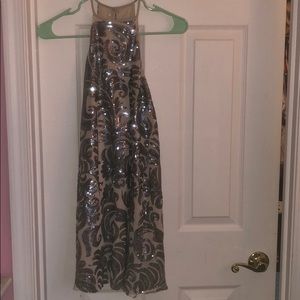 Show Me Your Mumu Gomez Dress Crystal Crown Blush